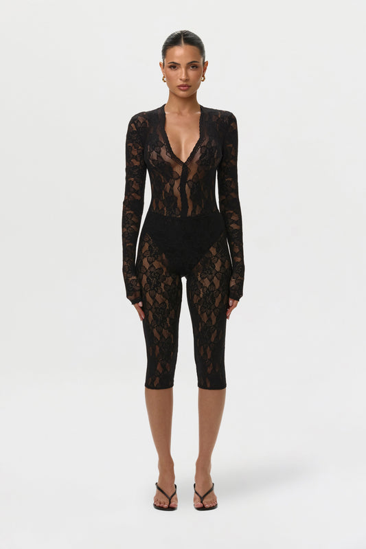 Viva Stretch Lace Capri