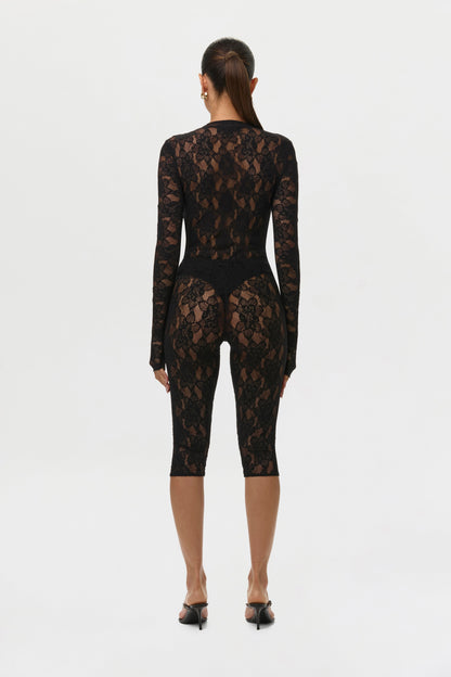 Viva Stretch Lace V-Neck Bodysuit